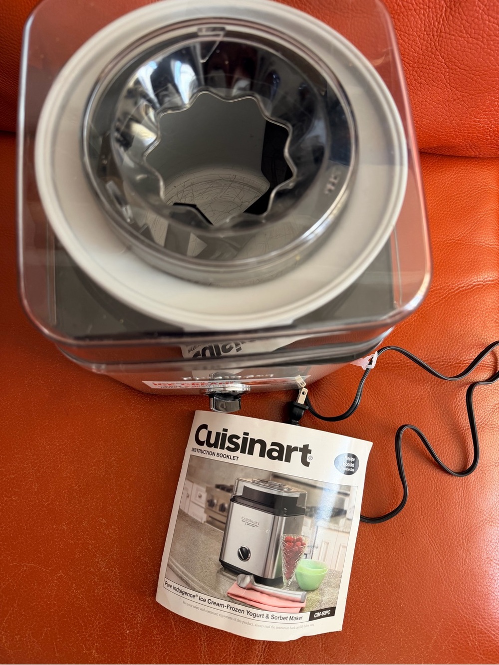 Kitchen appliance (ice cream maker) - Not a camera product